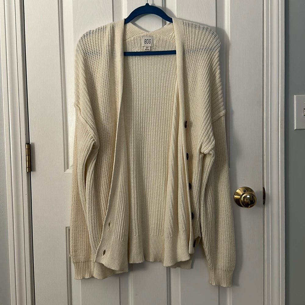 BDG Off White Cardigan